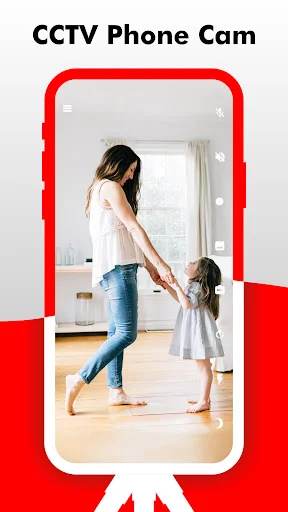 Camy CCTV Phone Cam converts smartphone into live video surveillance for home monitoring with real-time video stream display